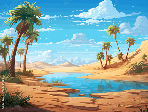 oasis in the desert