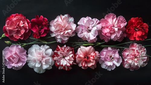 images featuring a symphony of Dianthus blooms with artistic arrangements. 
