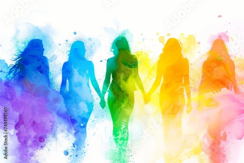 LGBTQ Pride vanilla. Rainbow scholar colorful lgbtq+ accessibility diversity Flag. Gradient motley colored vector rendering LGBT rights parade festival warmth diverse gender illustration