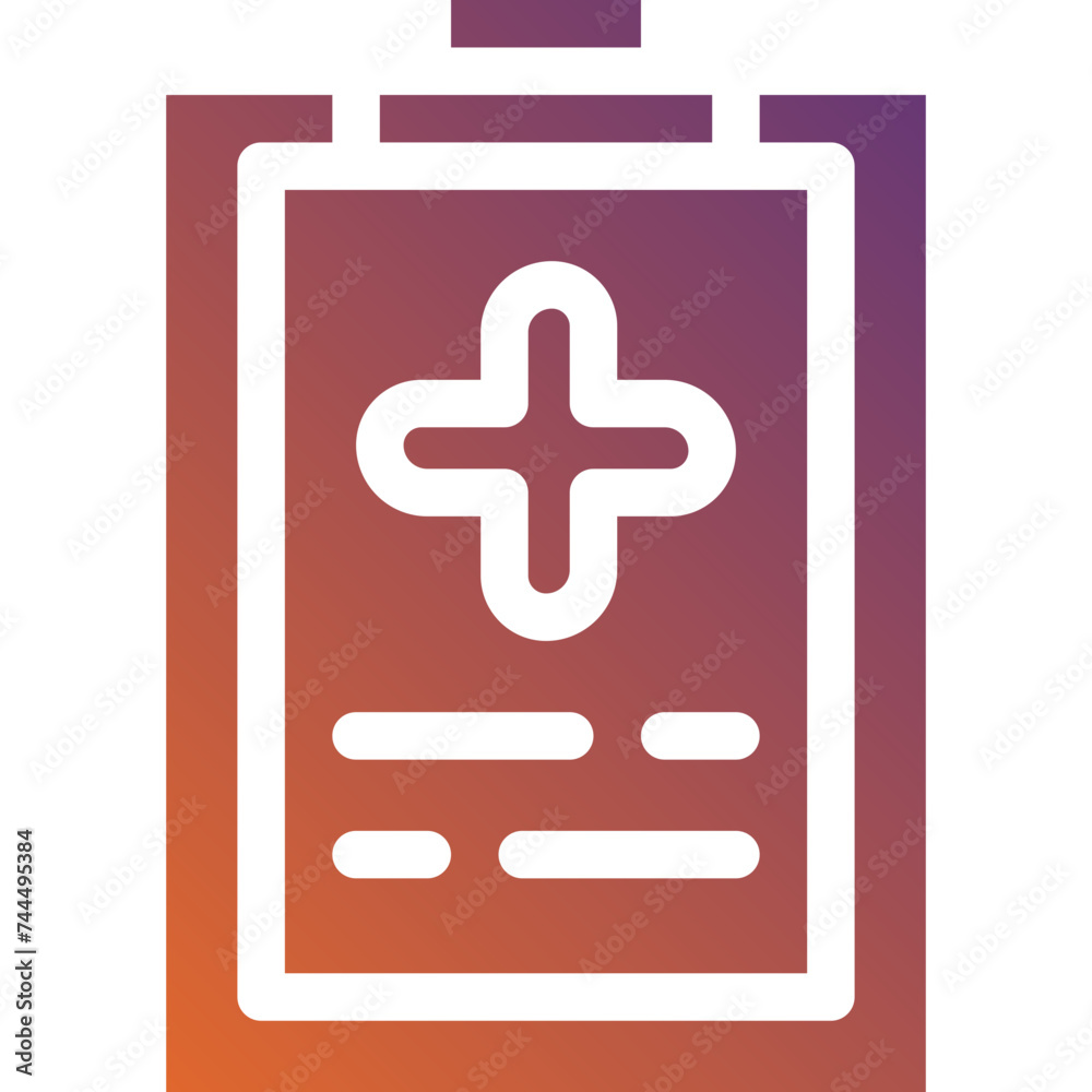 Obraz premium Medical history icon