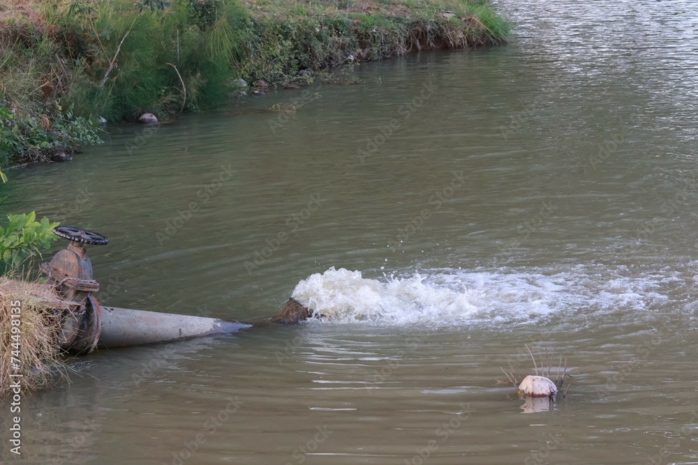 Fototapeta premium river flowing through the river