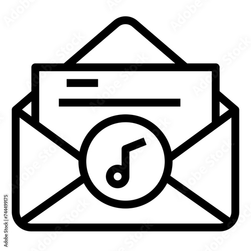 MUSIC,audio,attached file,communications,email.svg