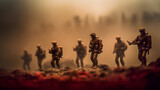  a picture a of soldiers in a fog