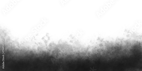 Realistic black cloud or smoke. Black fog or smoke on transparent background. PNG image