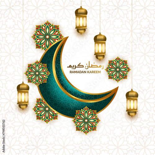 moon ramadan or ramadhan 3d islamic lantern lamp design