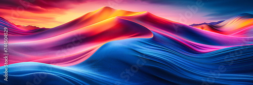A fluid and colorful abstract design, where waves of color blend seamlessly into a modern and artistic backdrop