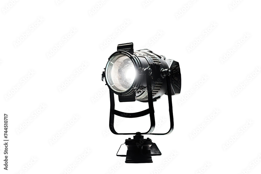 Projector lights isolated on PNG Background. Generative Ai. Projector lights isolated on PNG Background. Generative Ai.