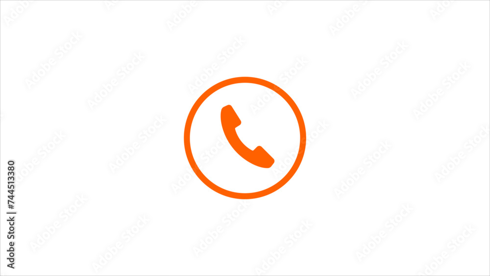 Obraz premium call icon illustration