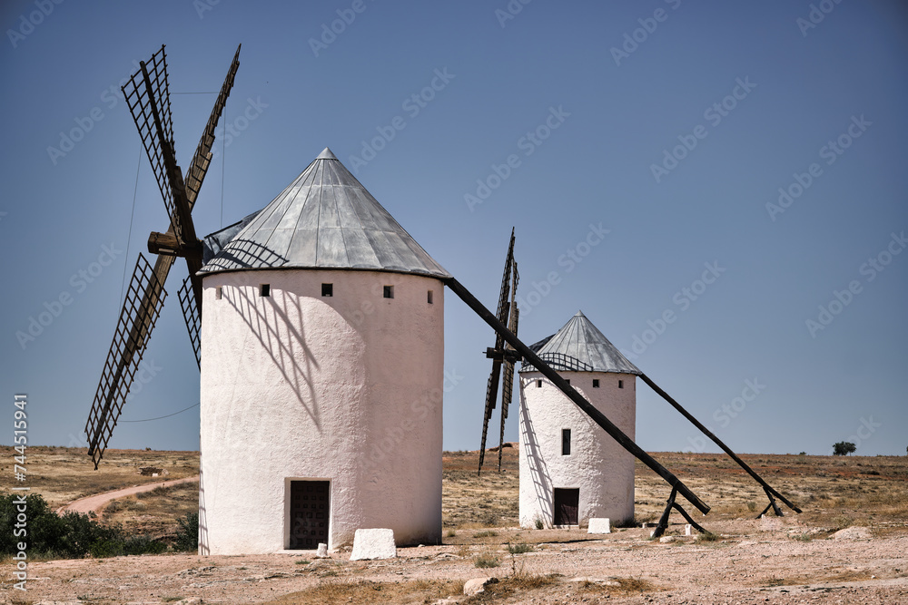 Ancient windmill in Campo de Criptana, Spain, defined in Cervantes' Don Quixote Ancient windmill in Campo de Criptana, Spain, defined in Cervantes' Don Quixote