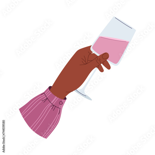 Drink in hand. People holding glass bar cocktail. Beverages in glass, cup, bottle, wineglass
