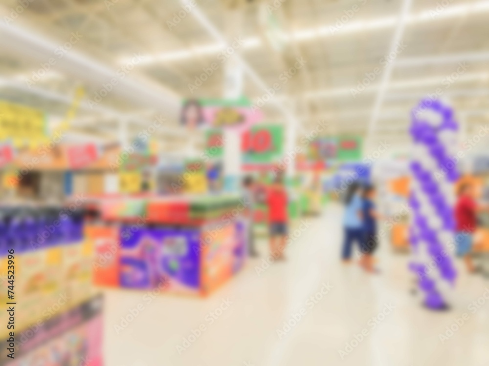 Abstract Blur Shop Supermarket