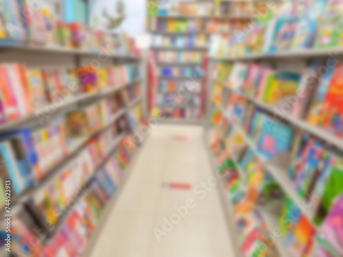 Abstract Blur Book Bookshelves Bookstore 3