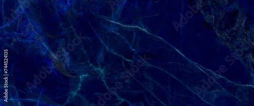 Blue marble natural pattern for background, abstract blue and white