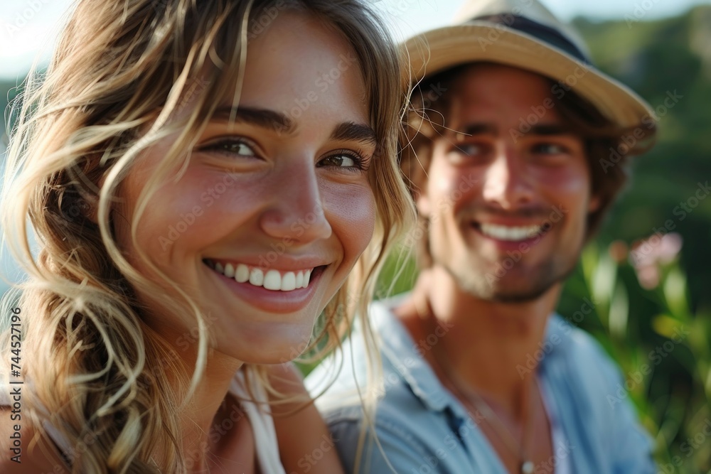 Close up shot of a cropped image showing an attractive young couple enjoying nature, passionate kiss pic Close up shot of a cropped image showing an attractive young couple enjoying nature, passionate kiss pic
