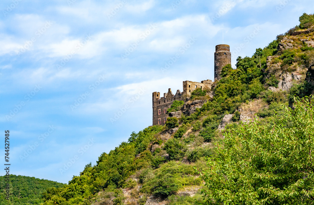 Castle Maus, Mouse Castle, St. Goarshausen, Rhineland-Palatinate, Germany, Europe.