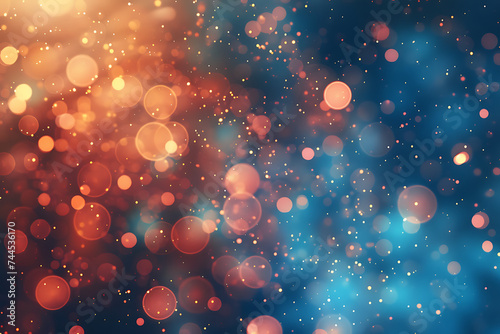 fireworks are on a dark blue background in the style 