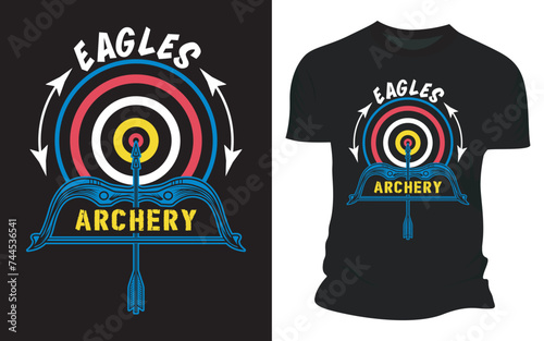 Vector Eagles Archery - Graphic T-shirt Design