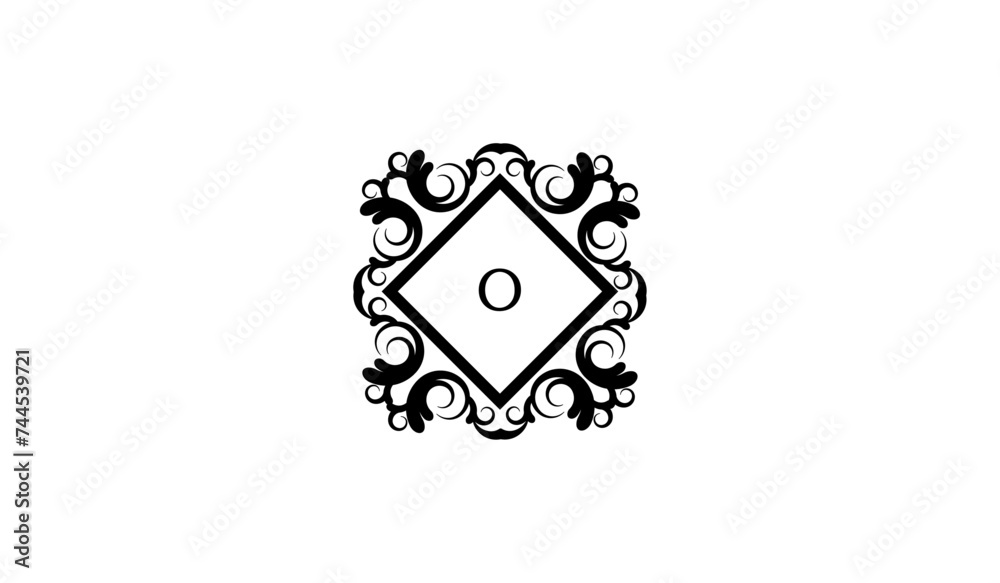 Luxury Alphabetical Square Retro Logo Luxury Alphabetical Square Retro Logo