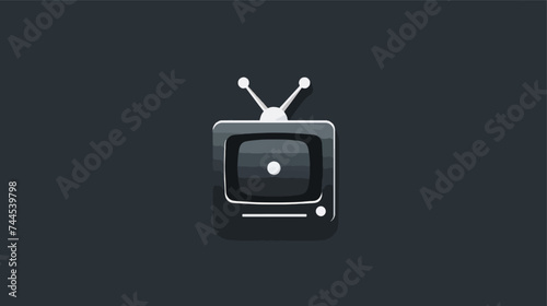 Television icon or logo isolated sign symbol vector