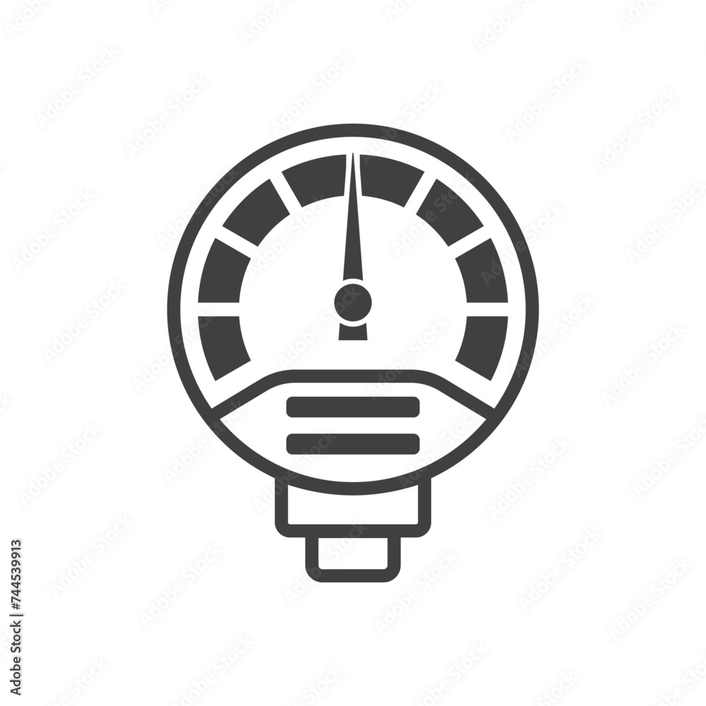 pressure indicator icon vector