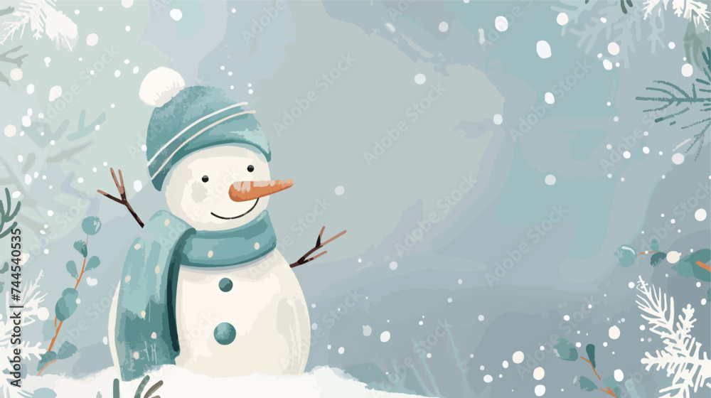 Vector Christmas or New Year winter holidays background