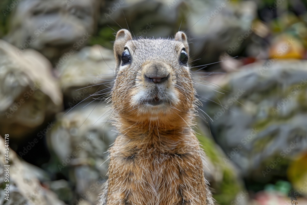 Fototapeta premium marmot in the mountains
