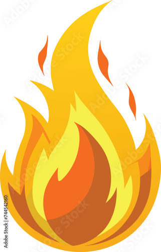 illustration of a fire icon, flame logo design, creative fire logo, bar b q logo, restaurant logo, Abstract Fire Logo