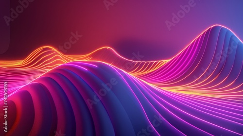 A 3D-rendered image showcasing an immaculate geometric form against a vibrant backdrop