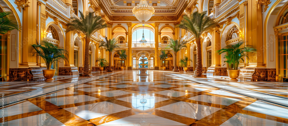 interior of a very luxurious palace