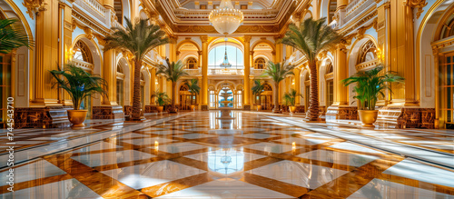 interior of a very luxurious palace