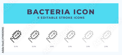 Bacteria line icon. High quality icon symbol for web design. App
