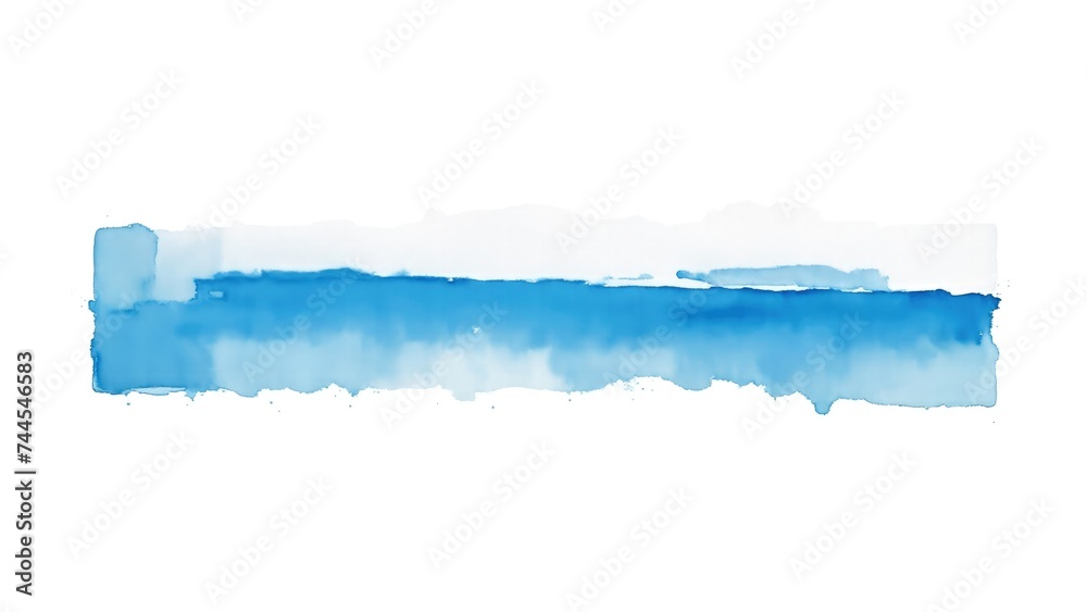Abstract Watercolor Blue Brush Stroke on white background Abstract Watercolor Blue Brush Stroke on white background