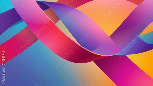 colorful Twisted Ribbon Background © Cedric