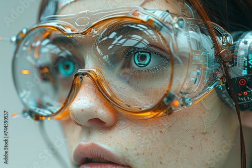 Woman Wearing Goggles and Watch