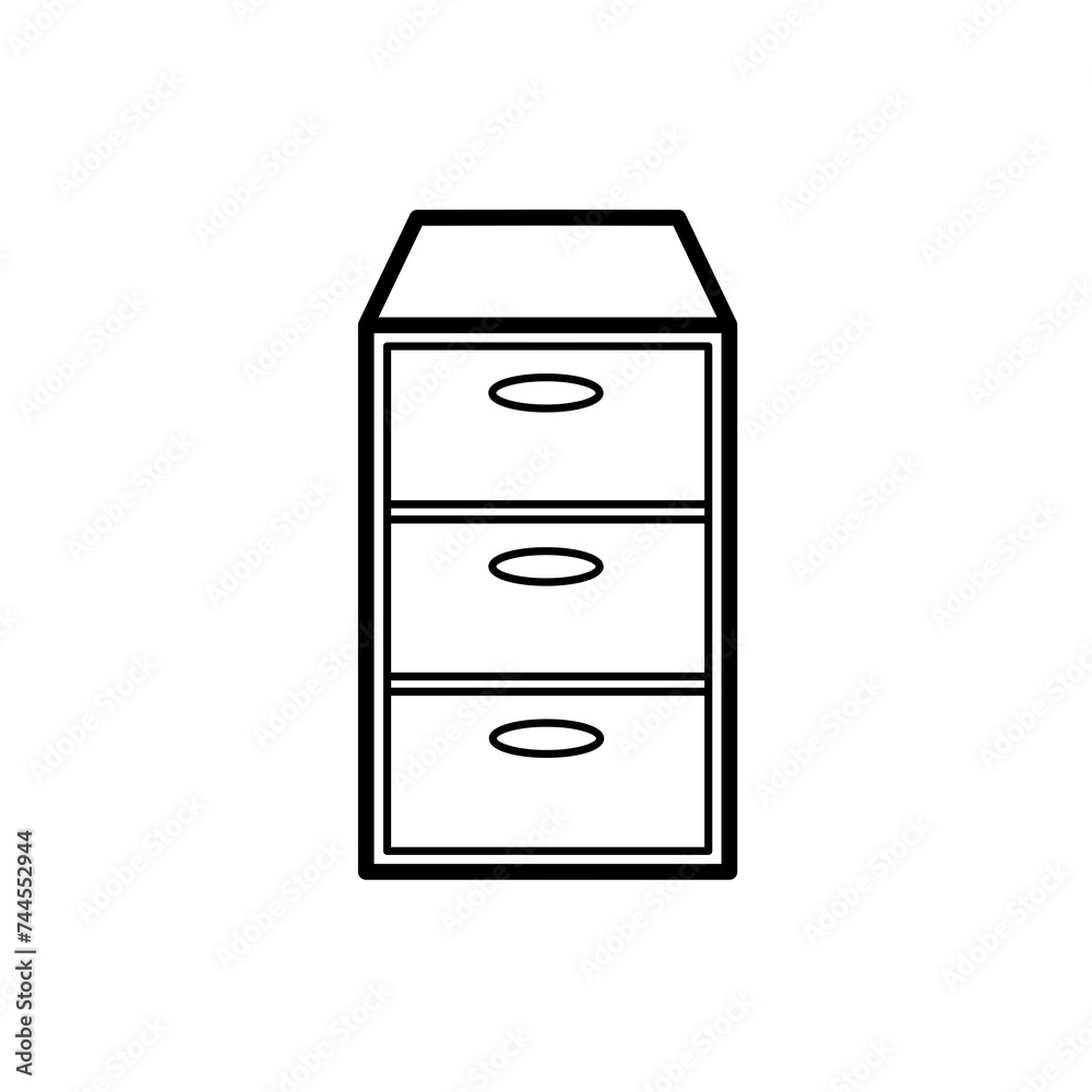 Cabinet icon design illustration Cabinet icon design illustration