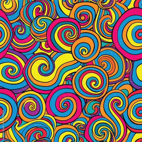 Groovy pattern vector