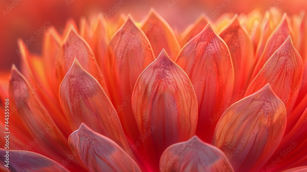 Dual-Toned Delight: Cactus petals play with warm and cool shades. Dual-Toned Delight: Cactus petals play with warm and cool shades.