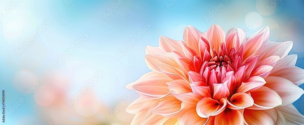 colorful of dahlia pink flower in Beautiful garden colorful of dahlia pink flower in Beautiful garden