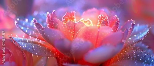 Petal Radiance: Extreme macro highlights the radiant glow of a cactus flower's petals.