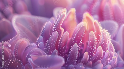Petal Whispers: Extreme macro captures the subtle whispers of a cactus flower's petals.