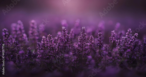 Enigmatic Purple Haze  Vivid Blur Background