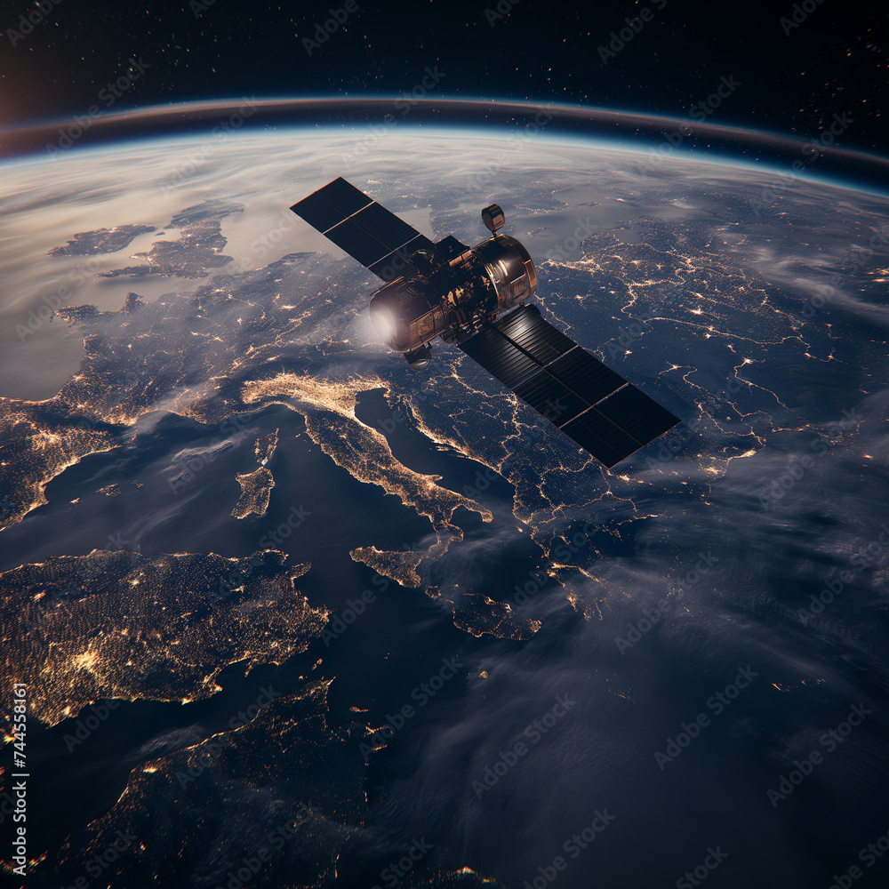 Obraz premium Satellite in space.