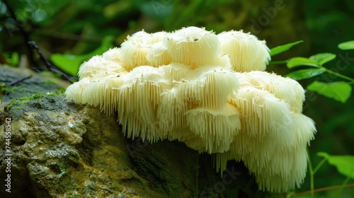 bearded tooth, hericium erinaceus mushroom