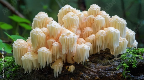 bearded tooth, hericium erinaceus mushroom