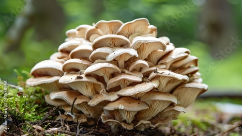 maitake mushroom, grifola frondosa 