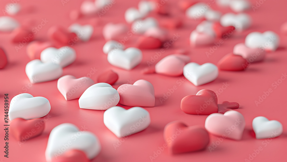 red and white hearts paper and red hearts on a pink b red and white hearts paper and red hearts on a pink b