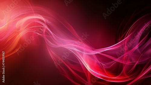 Vibrant red swirls of smoke create mesmerizing abstract lines against a dark background, perfect for wallpaper or artistic designs