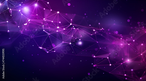 Gradient Purple Technology Lines Background,Abstract light purple background with connecting dots and lines. Structure and communication. Plexus effect. Abstract science geometrical network, abstract 