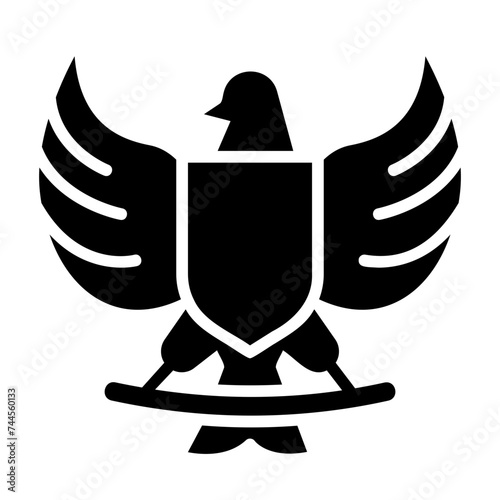 garuda glyph icon photo