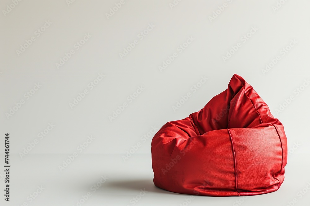 New soft enjoyable beanbag chair on white background New soft enjoyable beanbag chair on white background